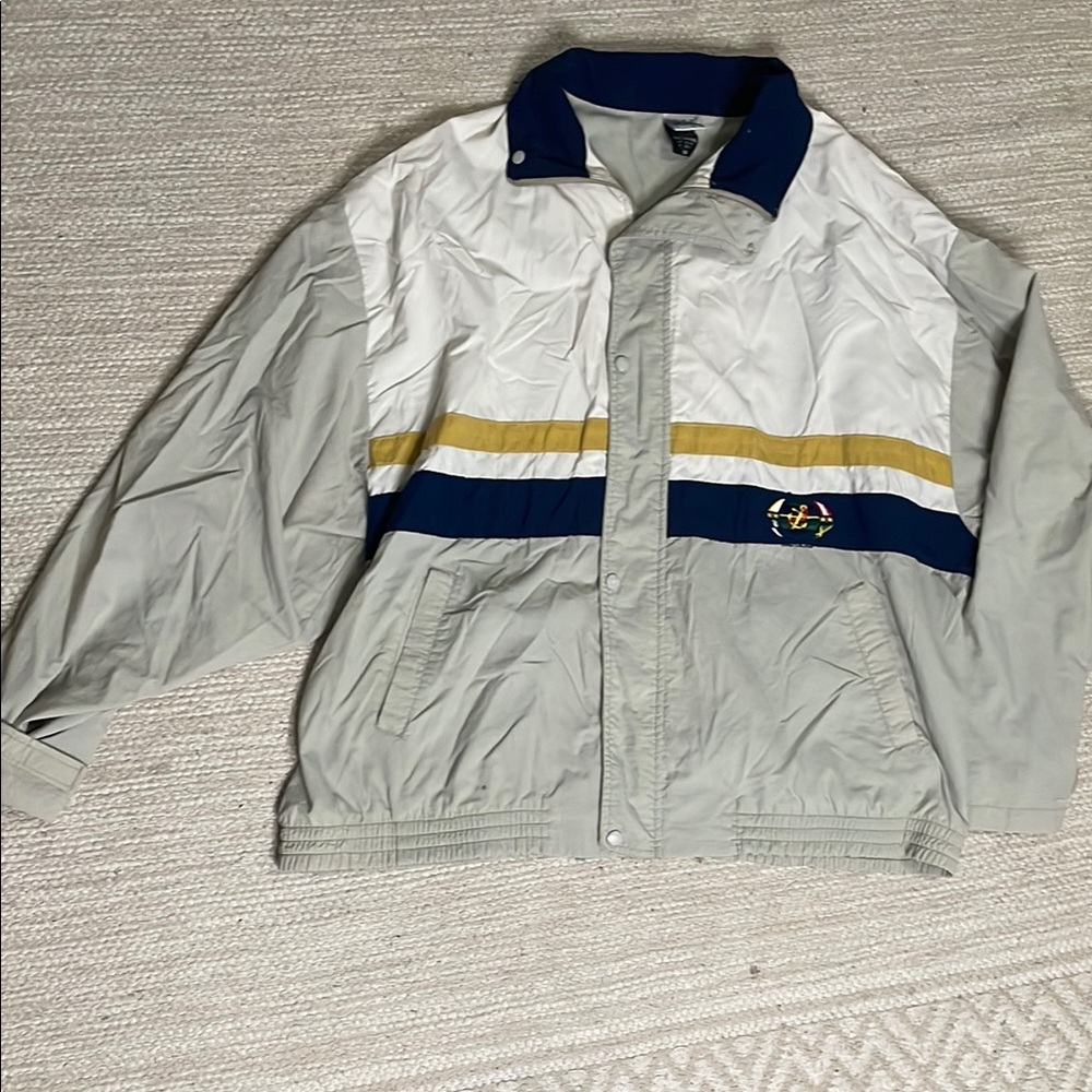 Men's Gray and White Jacket